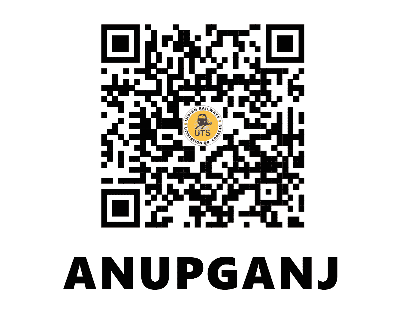 UTS QR Code for ANUPGANJ - APG (NR - UTTAR PRADESH)